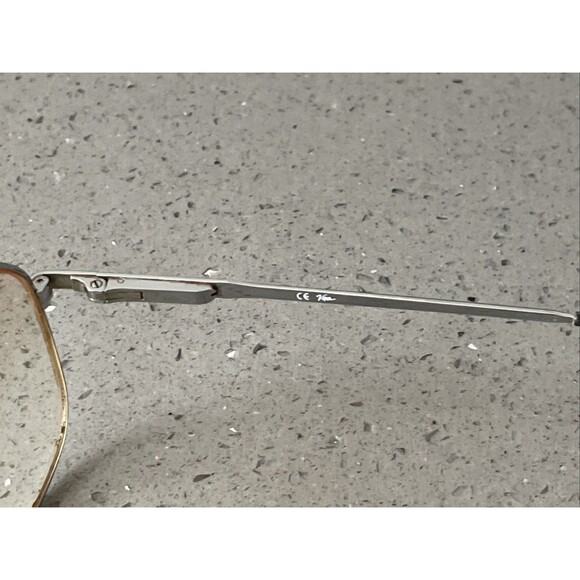 Viva Mod.1016 WS Eyeglasses Frames ONLY Silver Aviator Full Rim Frame 58-17-145 - Picture 7 of 14